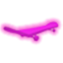 Neon Pink Skateboard